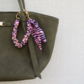 Sjaal bag chain met ketting - Goud, roze en blauw