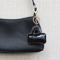 Mini tasje bag chain met vulling - Goud, zwart en wit