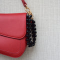 Kralen bag chain met hartjes - Goud en zwart