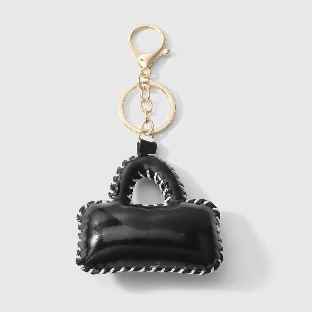 Mini tasje bag chain met vulling - Goud, zwart en wit