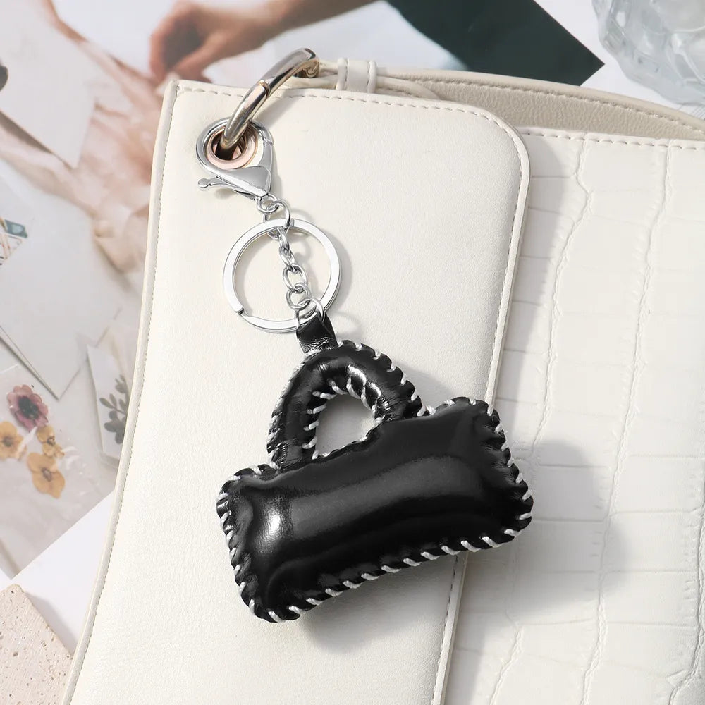 Mini tasje bag chain met vulling - Goud, zwart en wit