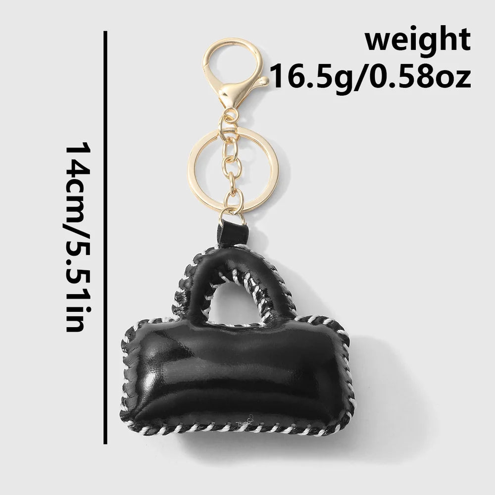 Mini tasje bag chain met vulling - Goud, zwart en wit